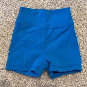Vibrant Blue Kids' High-Waisted Shorts